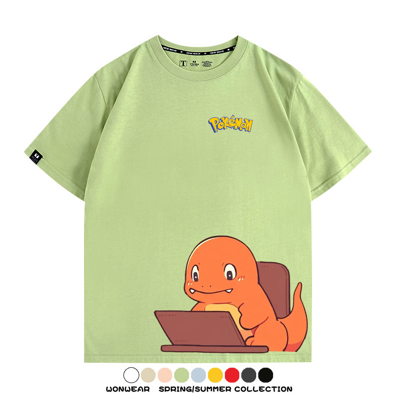 精靈寶可夢上班族 親子情侶裝寬鬆短袖T