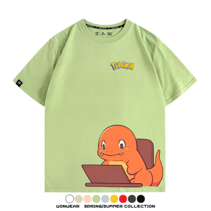 精靈寶可夢上班族 親子情侶裝寬鬆短袖T