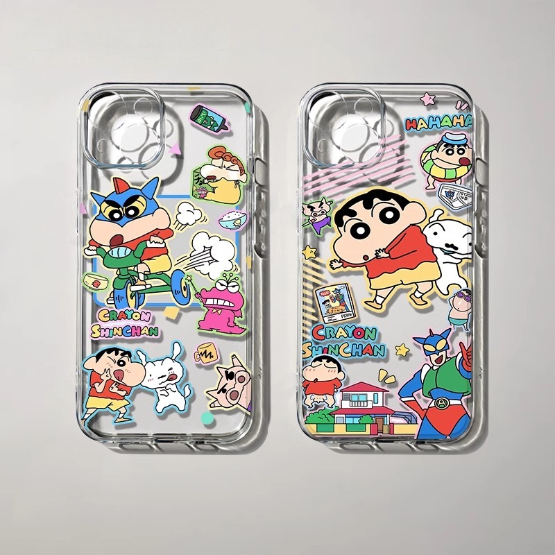 蘋果 系列蠟筆小新天使眼透明防摔軟殼