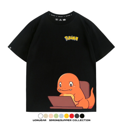精靈寶可夢上班族 親子情侶裝寬鬆短袖T