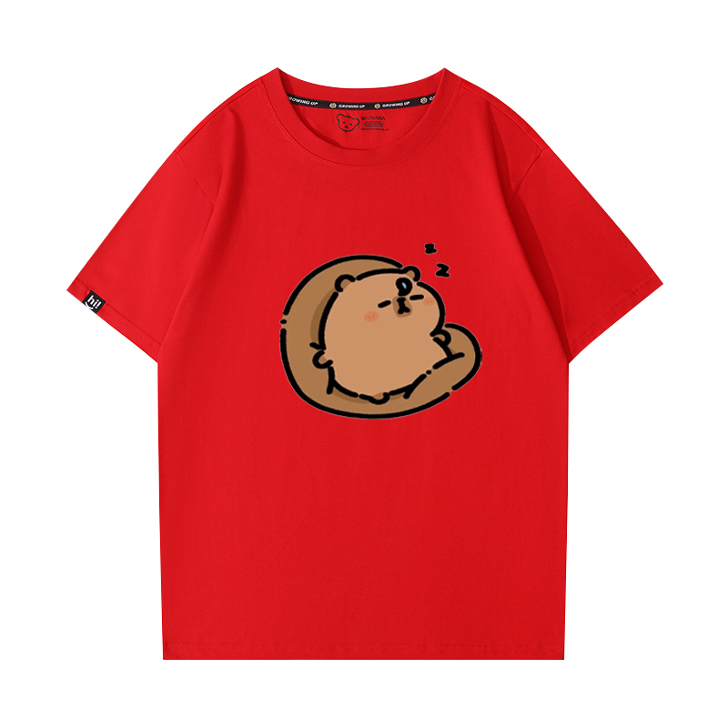 卡皮巴拉 2024親子情侶男女同款 T恤