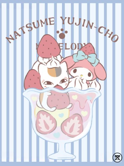 夏目友人帳聯名三麗鷗 親子情侶寬鬆短袖T