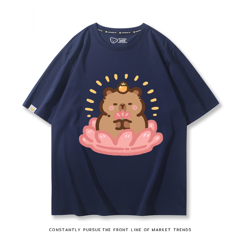 卡皮巴拉 2024親子情侶男女同款 T恤