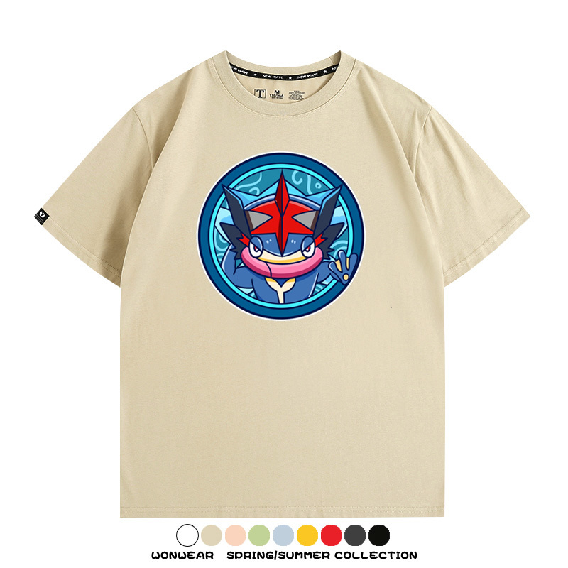 寶可夢卡通可愛頭像合集 親子情侶寬鬆短袖T
