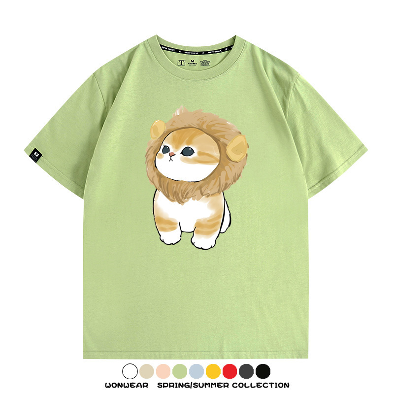 貓貓COS獅子 親子情侶裝寬鬆短袖T