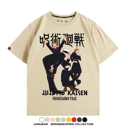 咒術迴戰動漫周邊聯名 親子情侶裝寬鬆短袖T