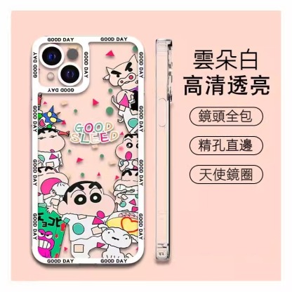 蘋果 系列蠟筆小新 天使眼透明防摔軟殼