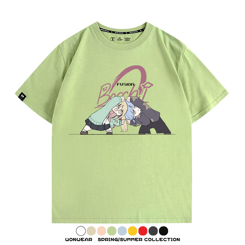 孤獨搖滾日系二次元 親子情侶裝寬鬆短袖T