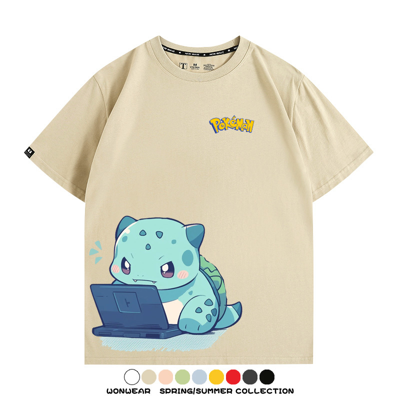 精靈寶可夢上班族 親子情侶裝寬鬆短袖T