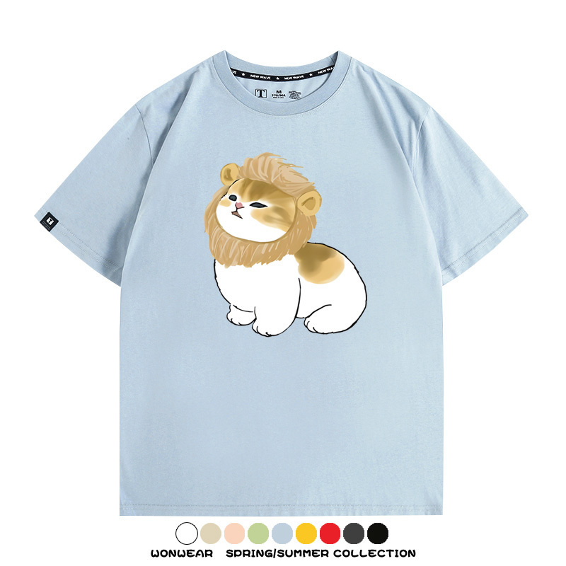 貓貓COS獅子 親子情侶裝寬鬆短袖T