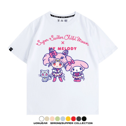 美少女戰士聯名三麗鷗周邊短袖T恤