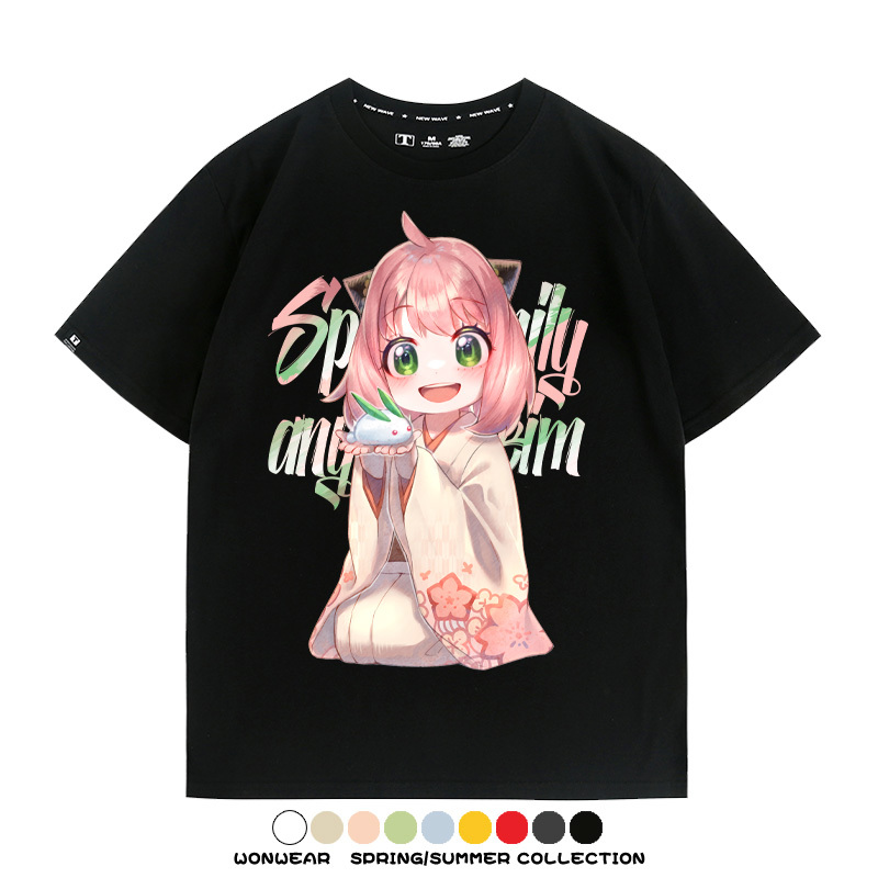 間諜家家酒動漫周邊短袖T恤