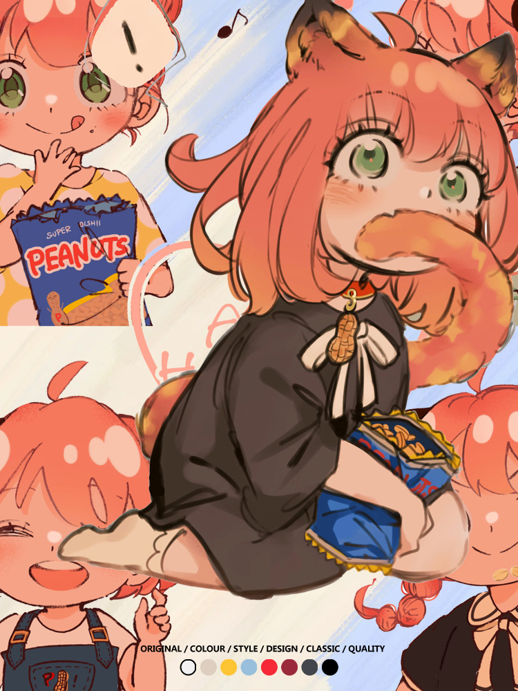 間諜家家酒SPY×FAMILY動漫阿尼亞周邊情侶短袖純棉T恤衫寬鬆百搭