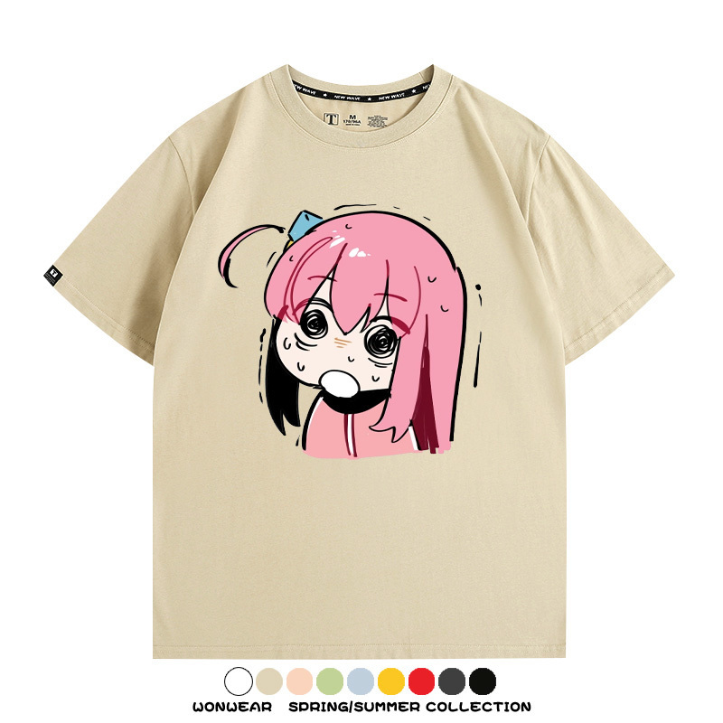 孤獨搖滾後藤一里動漫周邊短袖T恤