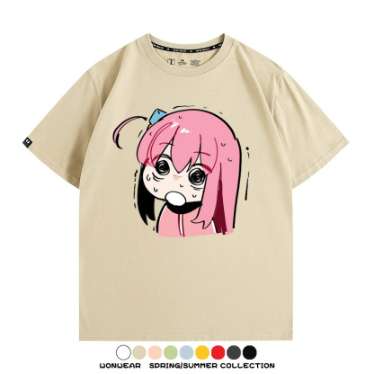 孤獨搖滾後藤一里動漫周邊短袖T恤