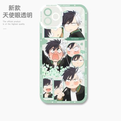 蘋果 系列防風少年天使眼透明防摔軟殼