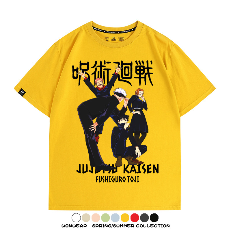 咒術迴戰動漫周邊聯名 親子情侶裝寬鬆短袖T