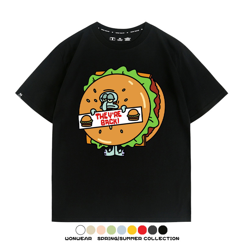 海綿寶寶惡搞動漫周邊短袖T恤