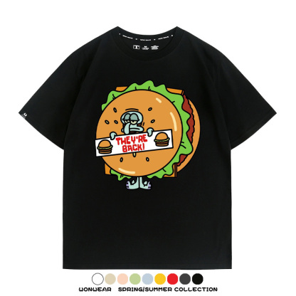 海綿寶寶惡搞動漫周邊短袖T恤