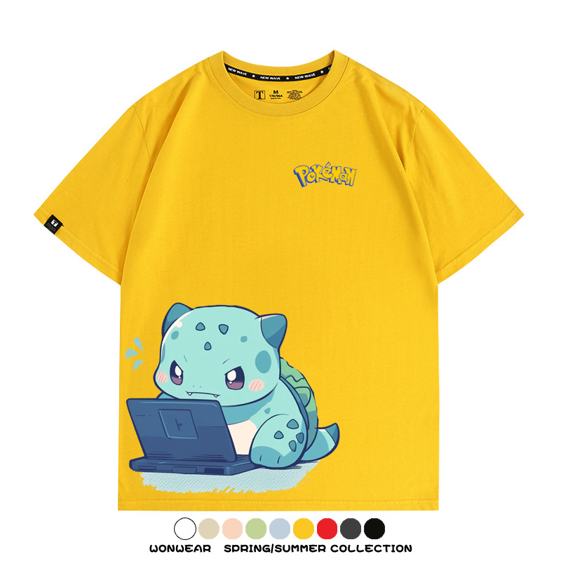 精靈寶可夢上班族 親子情侶裝寬鬆短袖T