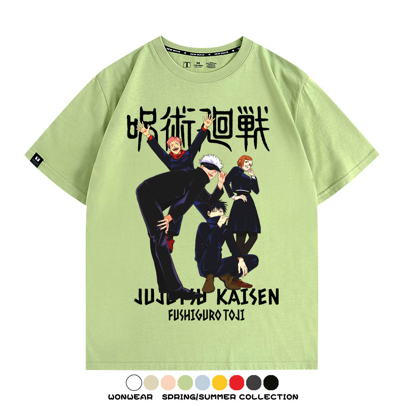咒術迴戰動漫周邊聯名 親子情侶裝寬鬆短袖T