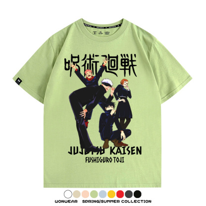 咒術迴戰動漫周邊聯名 親子情侶裝寬鬆短袖T