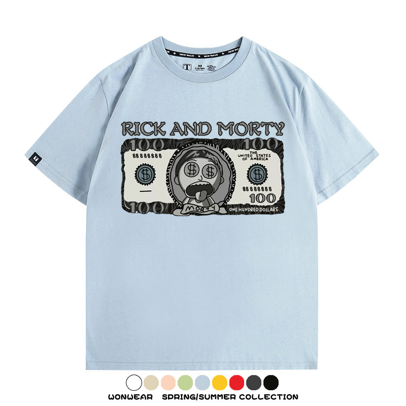 瑞克和莫蒂動漫周邊短袖T恤