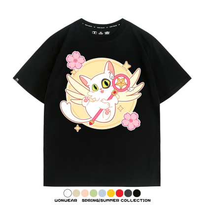 鈴芽之旅大臣貓聯名百變小櫻 親子情侶裝寬鬆短袖T