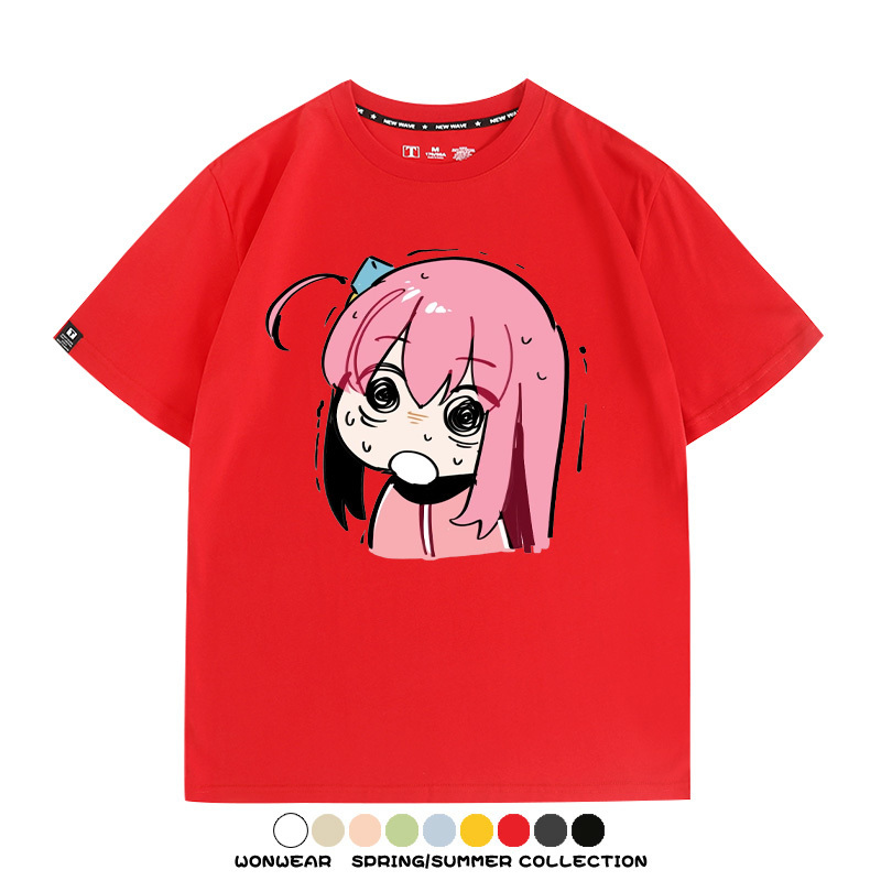 孤獨搖滾後藤一里動漫周邊短袖T恤