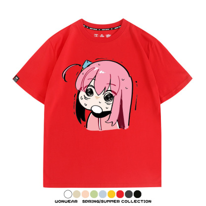 孤獨搖滾後藤一里動漫周邊短袖T恤