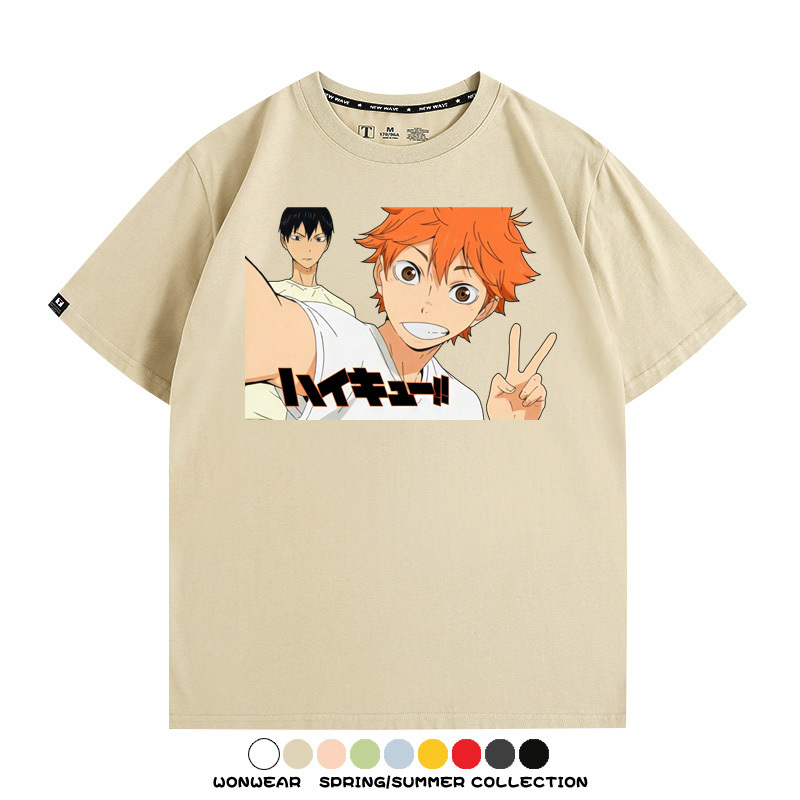 排球少年動漫周邊短袖T恤