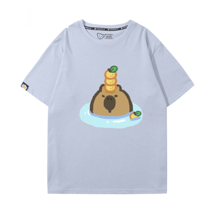 卡皮巴拉 2024親子情侶男女同款 T恤