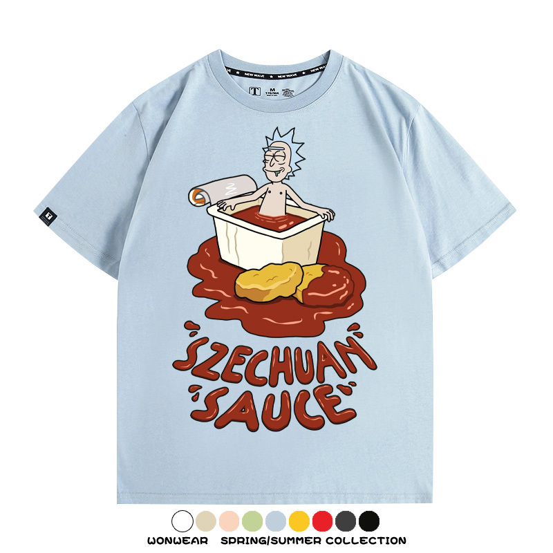 瑞克和莫蒂動漫周邊短袖T恤