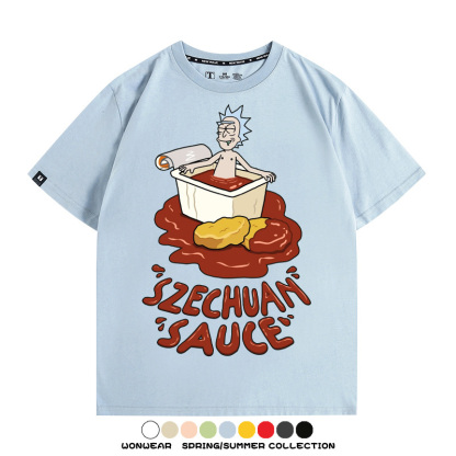 瑞克和莫蒂動漫周邊短袖T恤