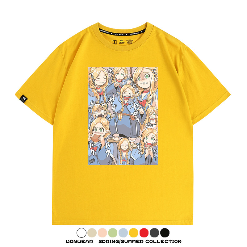 迷宮飯精靈瑪露希爾 親子情侶裝寬鬆短袖T