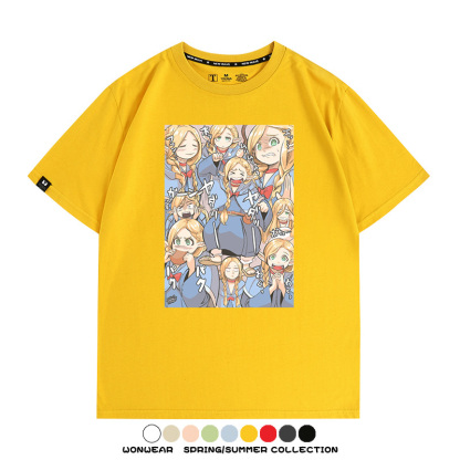 迷宮飯精靈瑪露希爾 親子情侶裝寬鬆短袖T