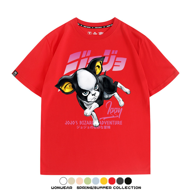 JOJO的奇妙冒險聯名伊奇愚者替身 親子情侶裝寬鬆短袖T