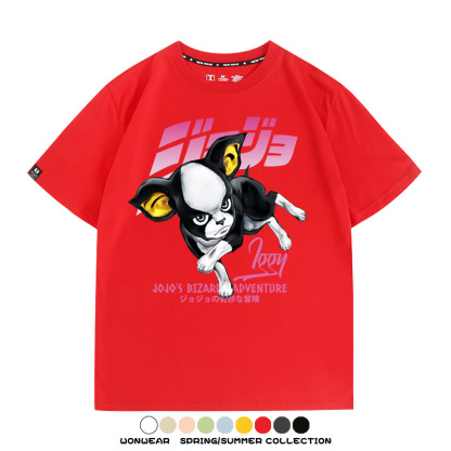 JOJO的奇妙冒險聯名伊奇愚者替身 親子情侶裝寬鬆短袖T