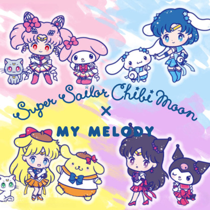 美少女戰士聯名三麗鷗周邊短袖T恤