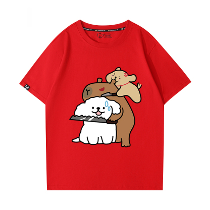 卡皮巴拉 2024親子情侶男女同款 T恤
