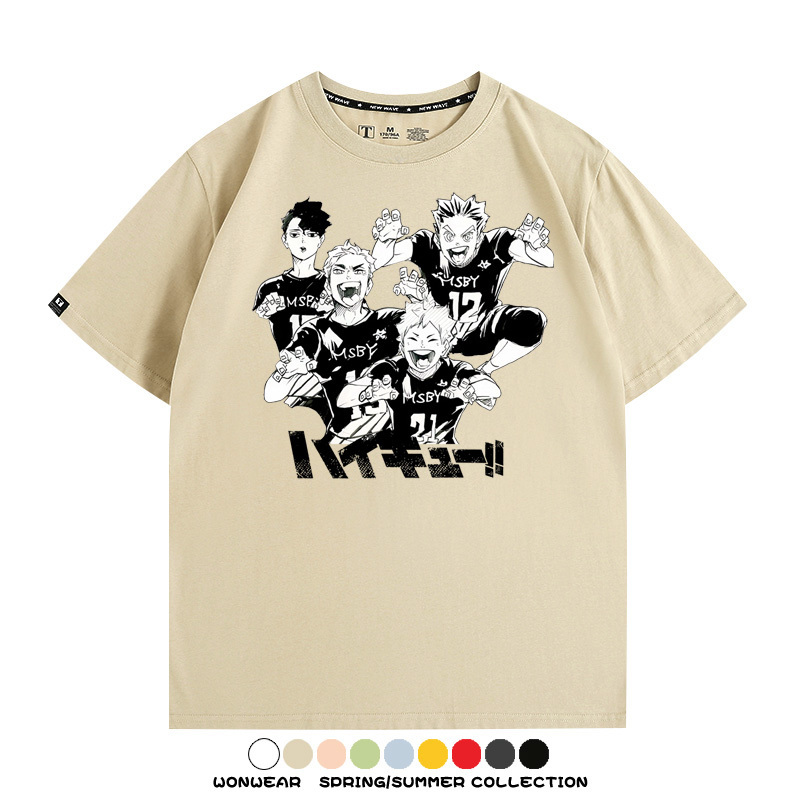 排球少年動漫周邊短袖T恤