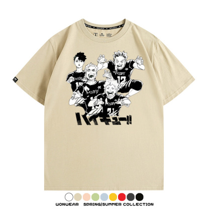 排球少年動漫周邊短袖T恤