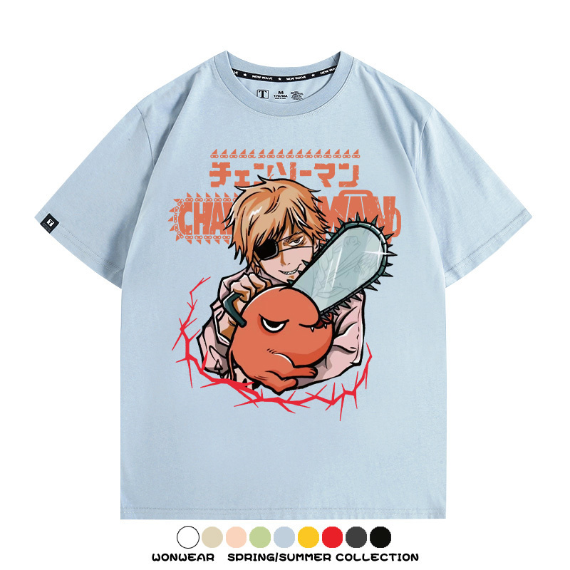 鏈鋸人電次波奇塔 親子情侶裝寬鬆短袖T