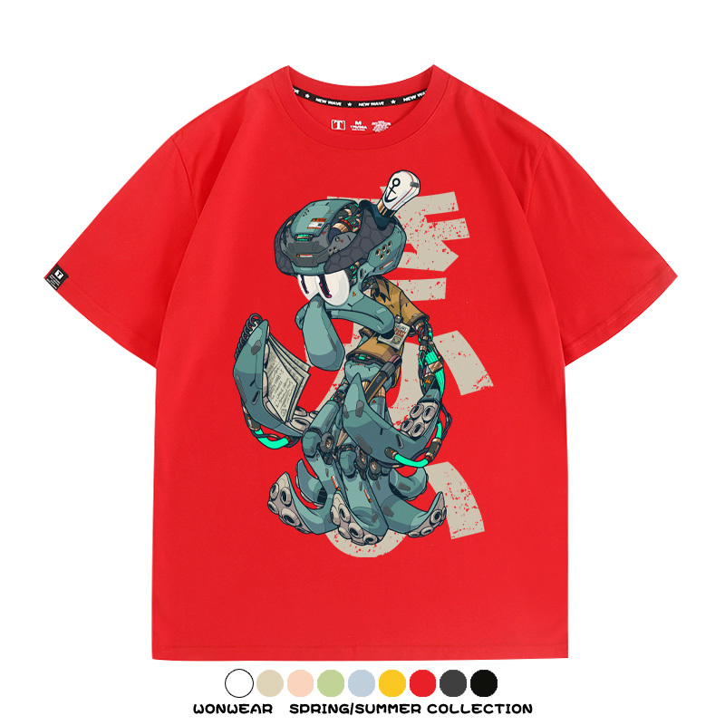 機械章魚哥聯名 親子情侶裝寬鬆短袖T