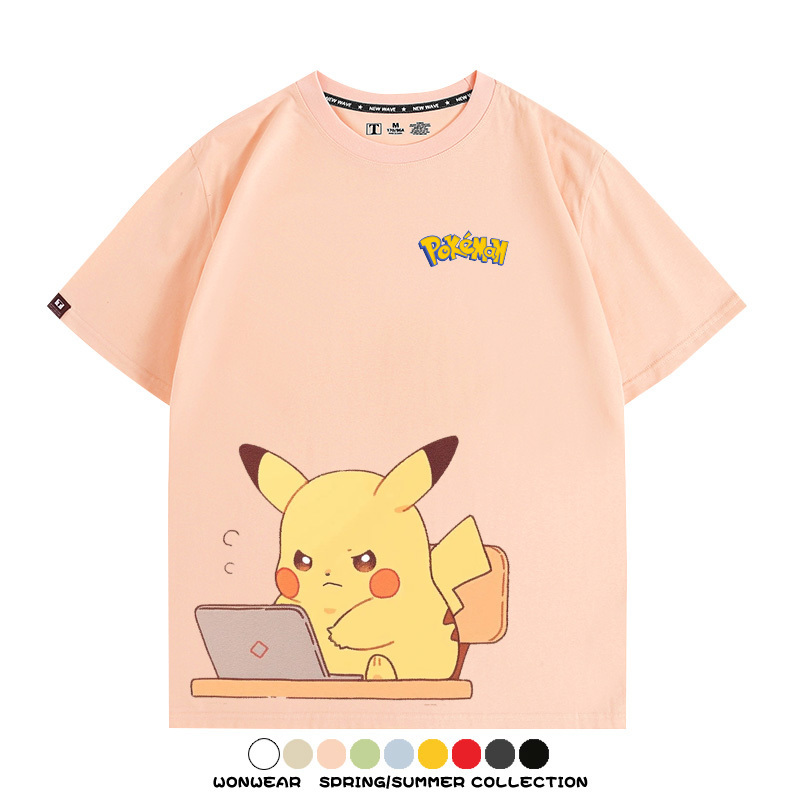 精靈寶可夢上班族 親子情侶裝寬鬆短袖T