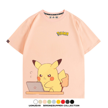 精靈寶可夢上班族 親子情侶裝寬鬆短袖T