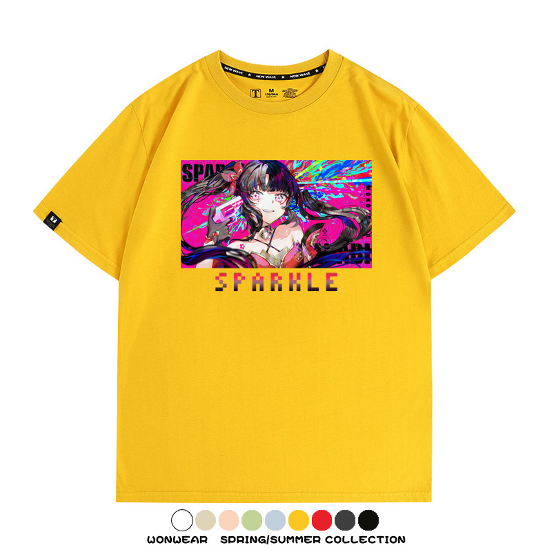 崩壞:星穹鐵道花火遊戲周邊短袖T恤