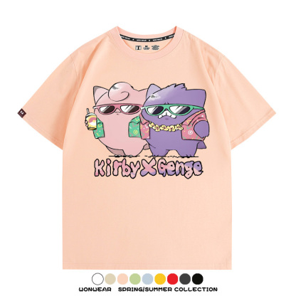 精靈寶可夢度假風動漫周邊短袖T恤