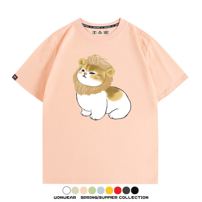 貓貓COS獅子 親子情侶裝寬鬆短袖T
