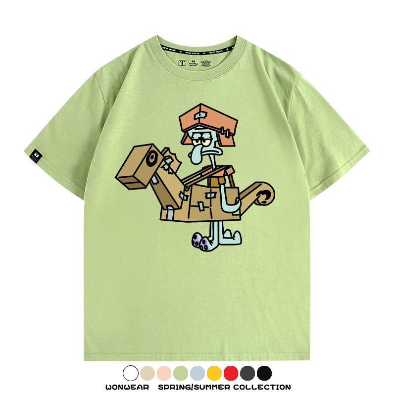 海綿寶寶惡搞動漫周邊短袖T恤